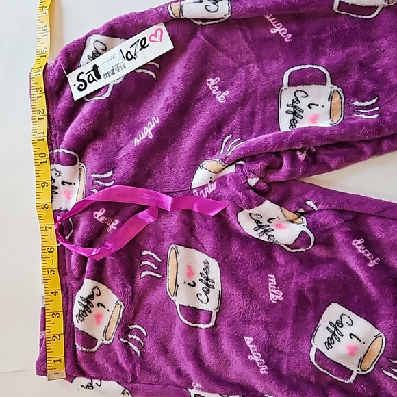 NWT, Staurdaze, fleece, Coffee Lover, soft, sleepwear/ pajama pants. Size M - Picture 2 of 10